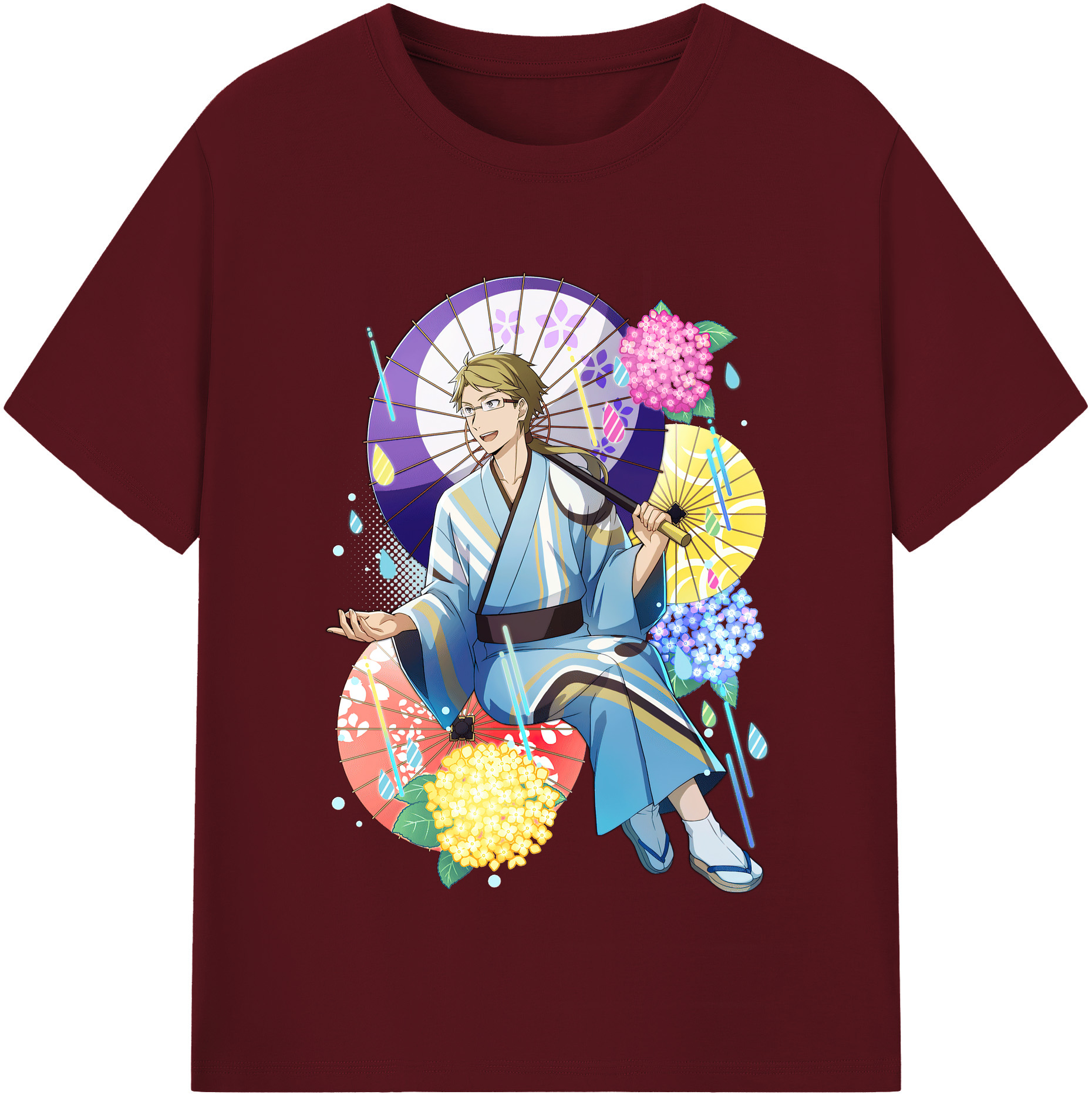（画像用） 文豪ストレイドッグス Bungo Stray Dogs 綿100％半袖Tシャツ（フロントプリント）